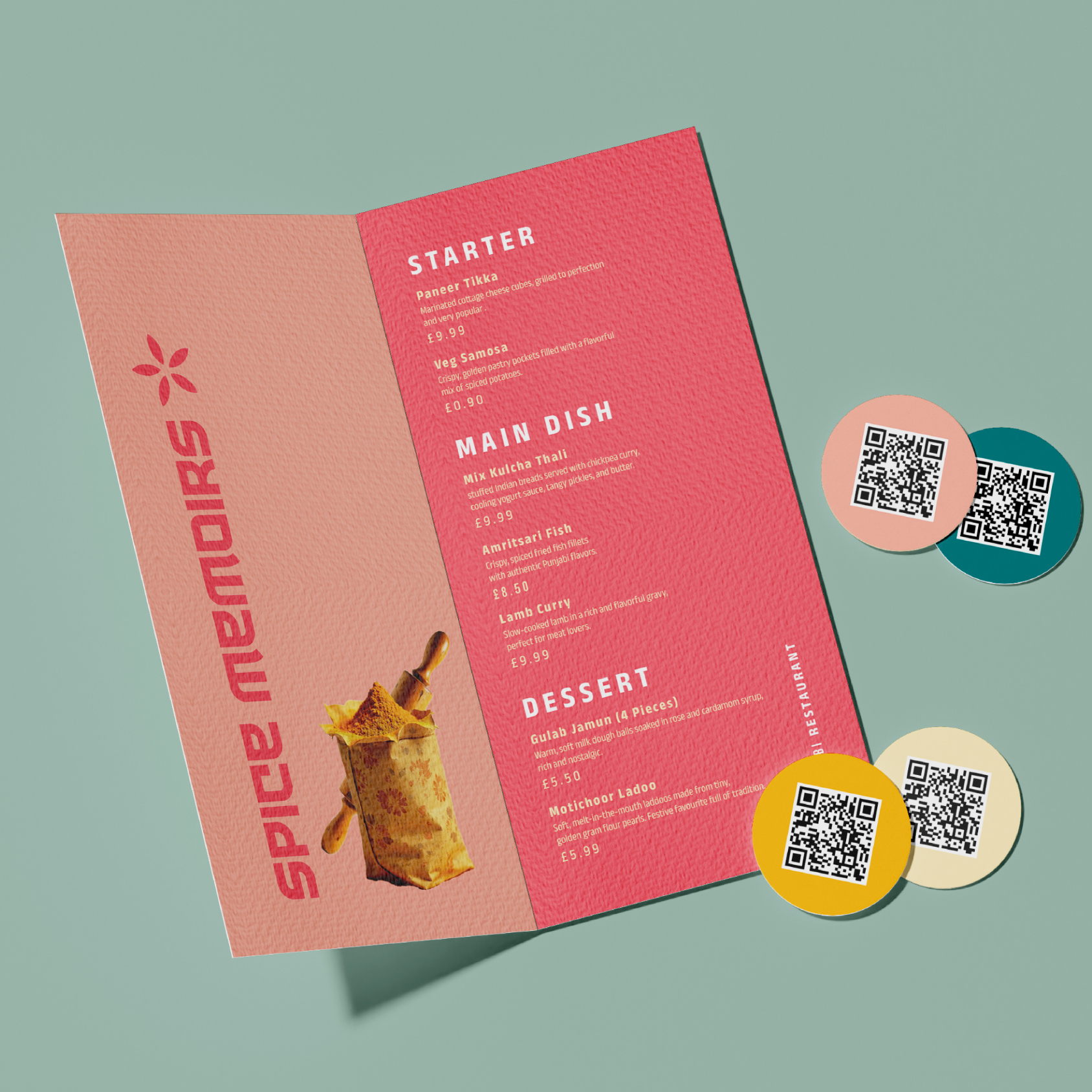 Spice Memoirs Restaurant Branding