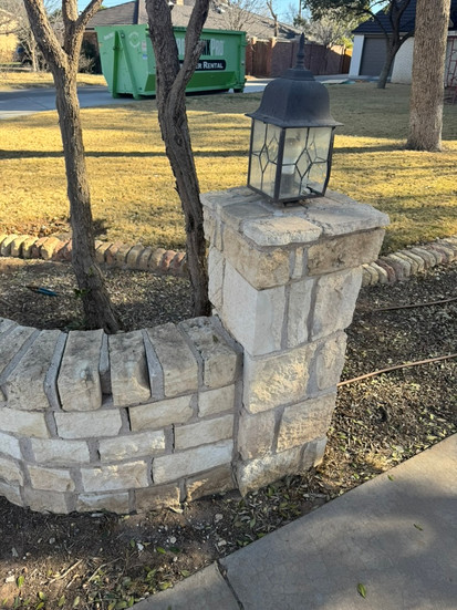 Entrance rock wall before