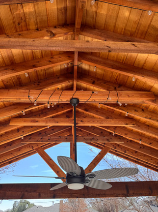beautiful cedar beams