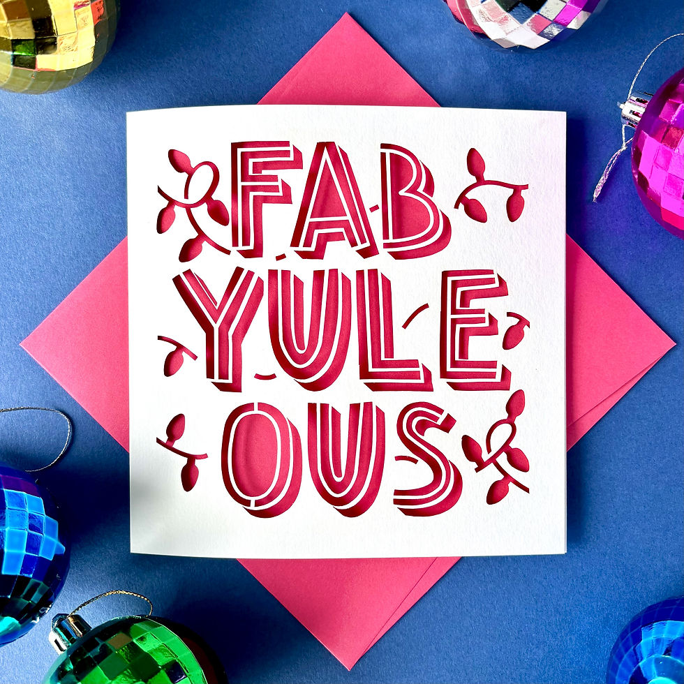 Fab Yule Ous Christmas Card