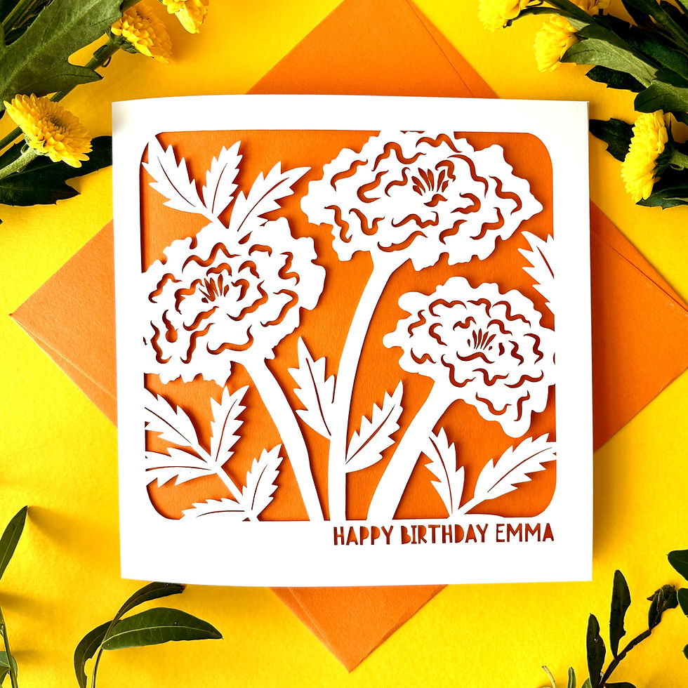 Thumbnail: Birth Flowers Birthday Card