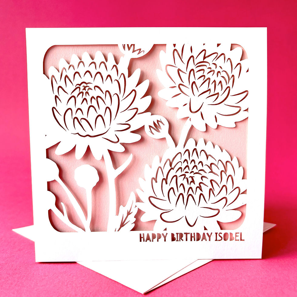 Thumbnail: Birth Flowers Birthday Card
