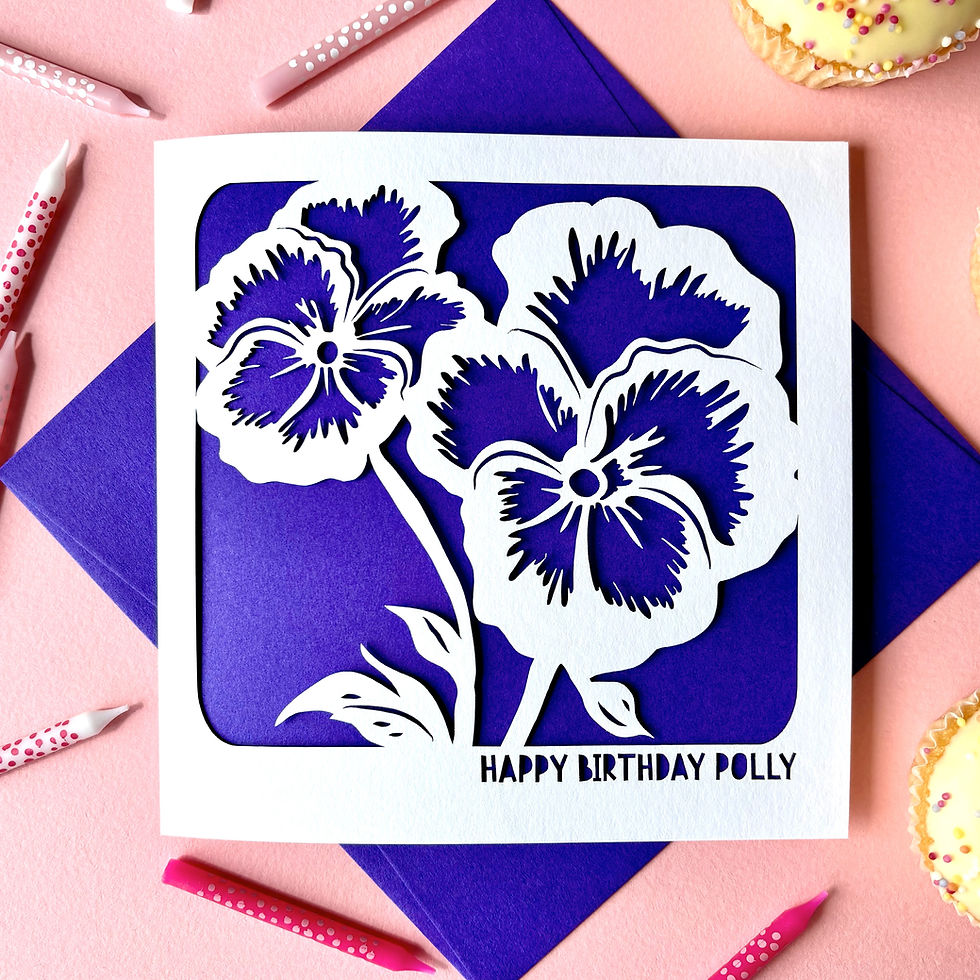 Thumbnail: Birth Flowers Birthday Card