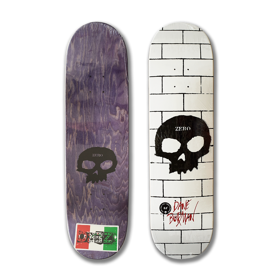 Zero Skateboards: Dane Burman - Signature Skull (The Wall)