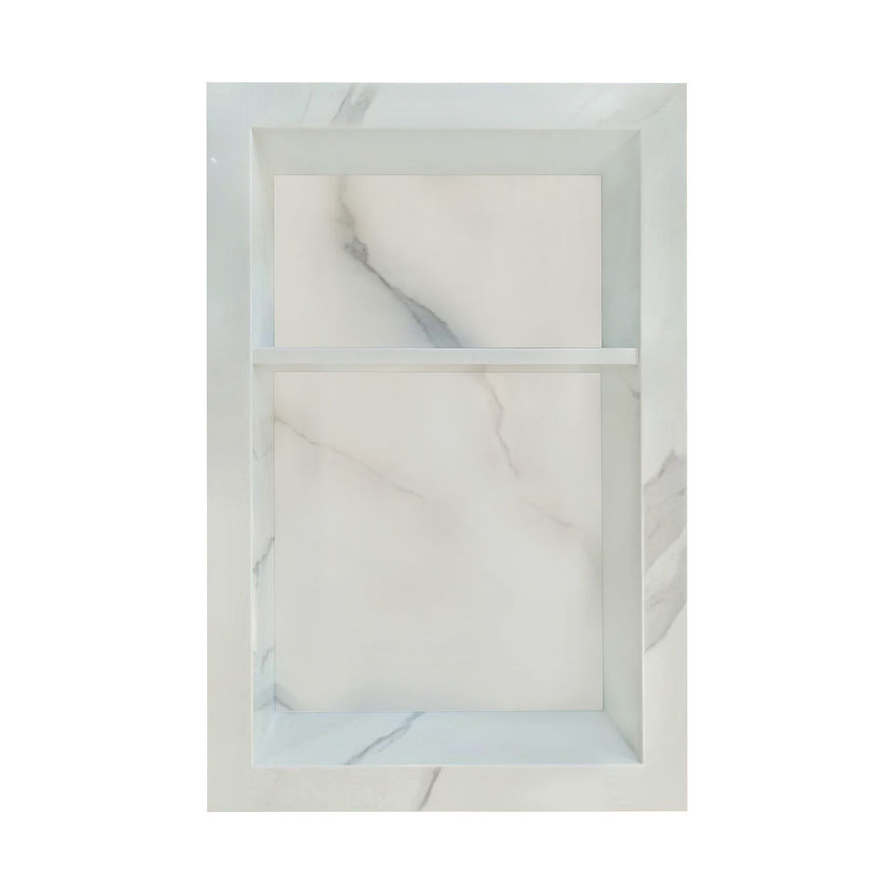 Thumbnail: Trezza and ArtiStone 16" x 24" Shower Niche