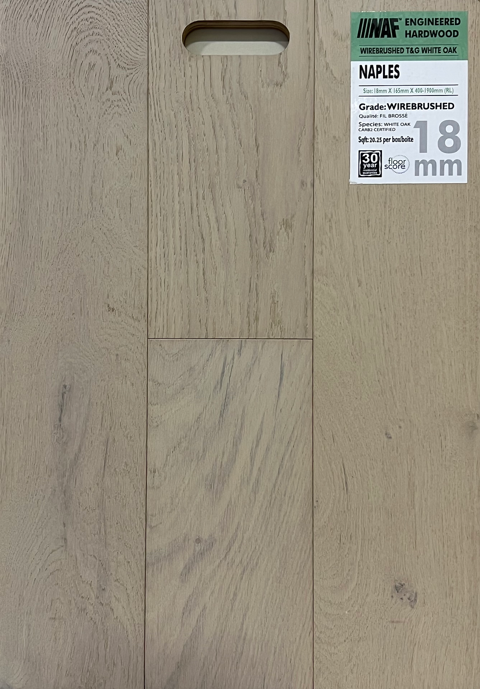 NAPLES - NAF WHITE OAK - 6" 1/2 X 3/4 X RL - ENGINEERED HARDWOOD