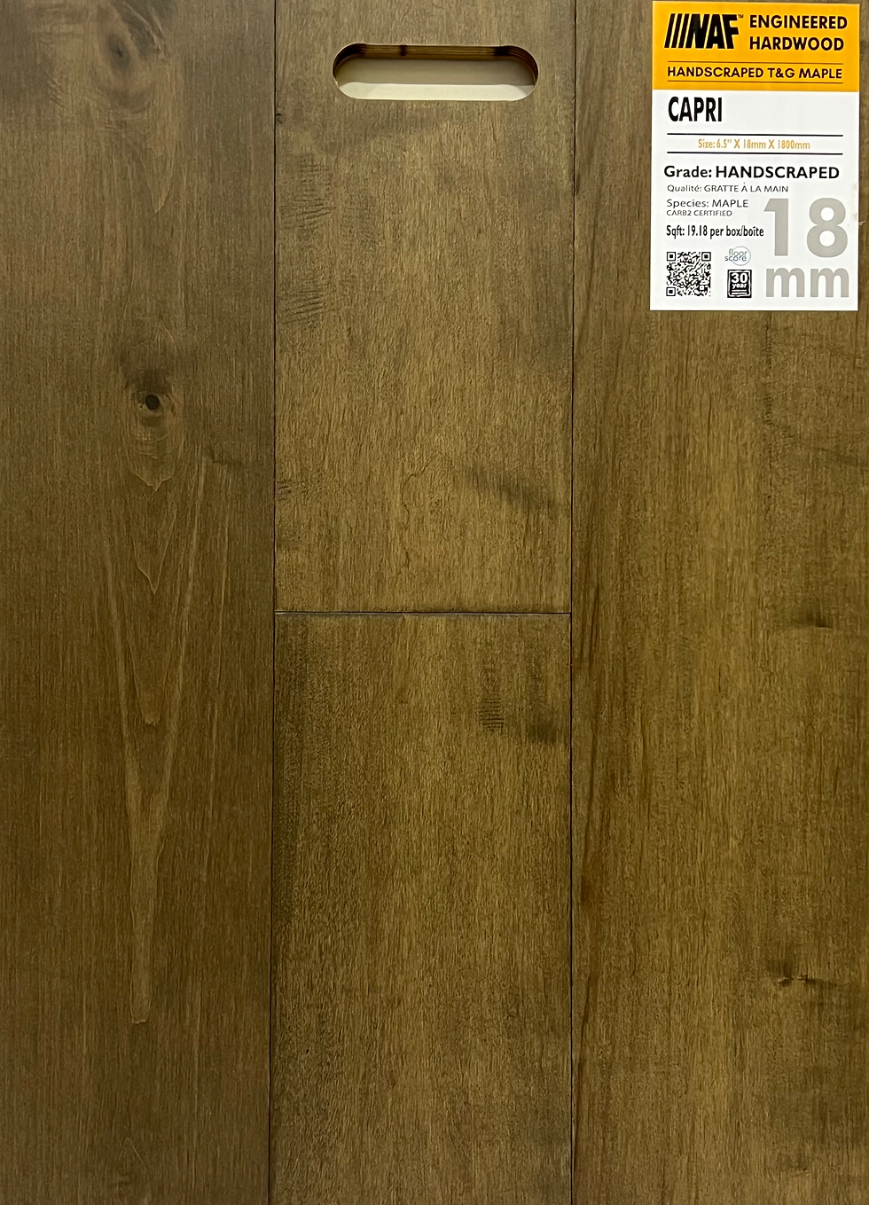 CAPRI - NAF MAPLE - 6" 1/2 X 3/4 X RL - ENGINEERED HARDWOOD MAPLE