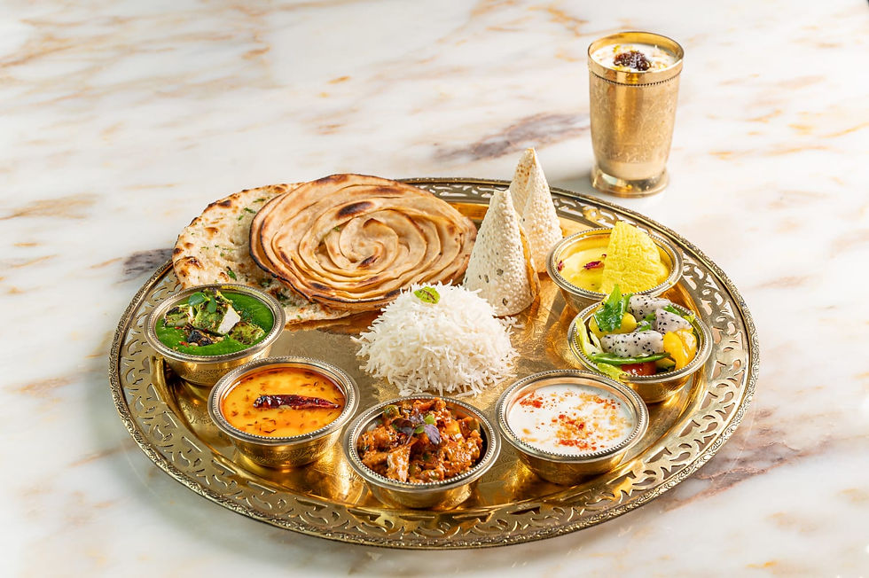 Arranged Food and Objects