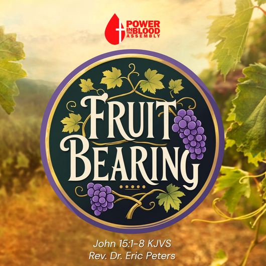 Grape Vine with words Fruit Bearing