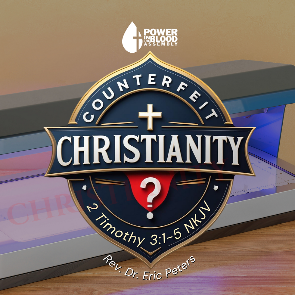 Counterfeit Christianity by Rev. Dr. Eric Peters