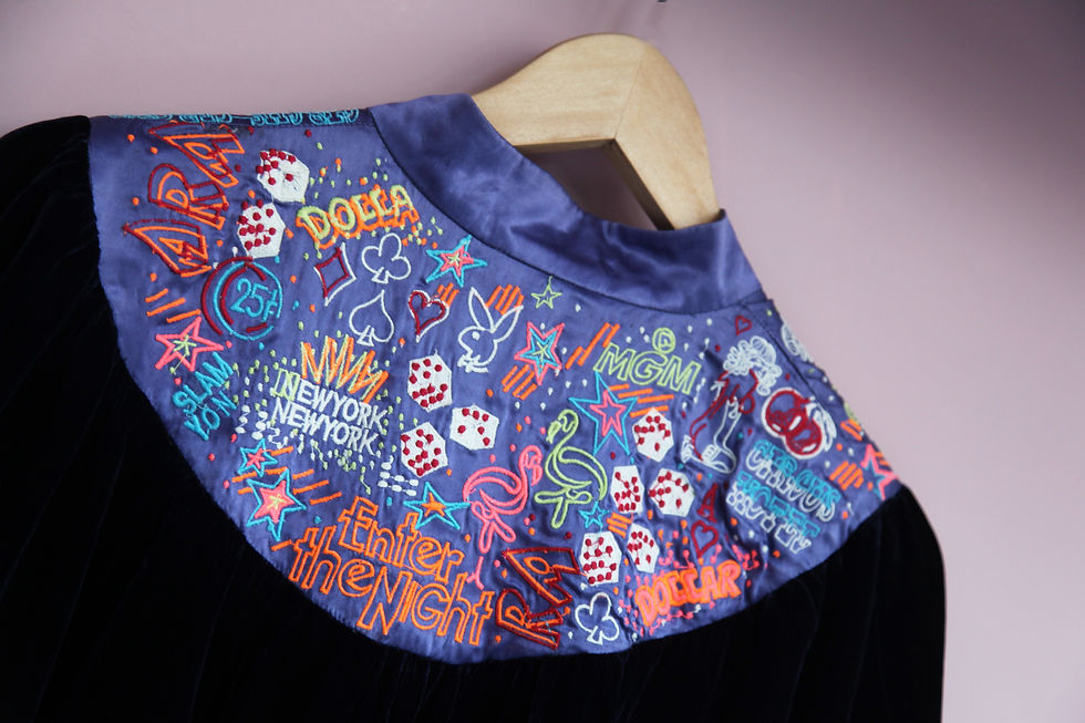 Thumbnail: Laura Lees Label Embroidered Cape