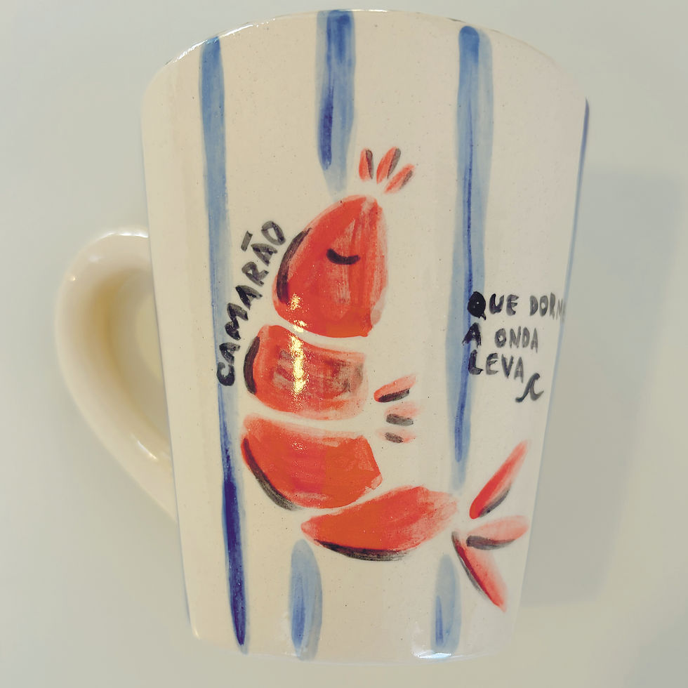 Caneca camarão que dorme