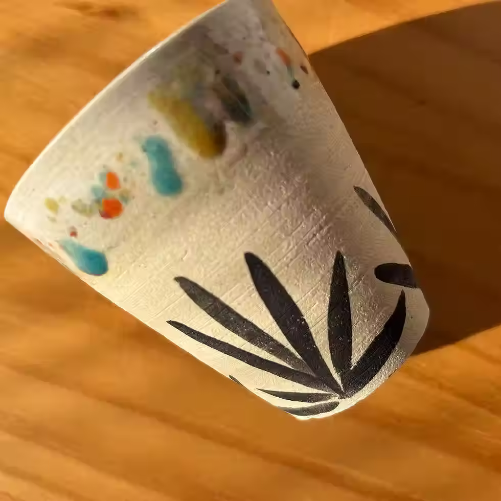 Copinho borda colorida