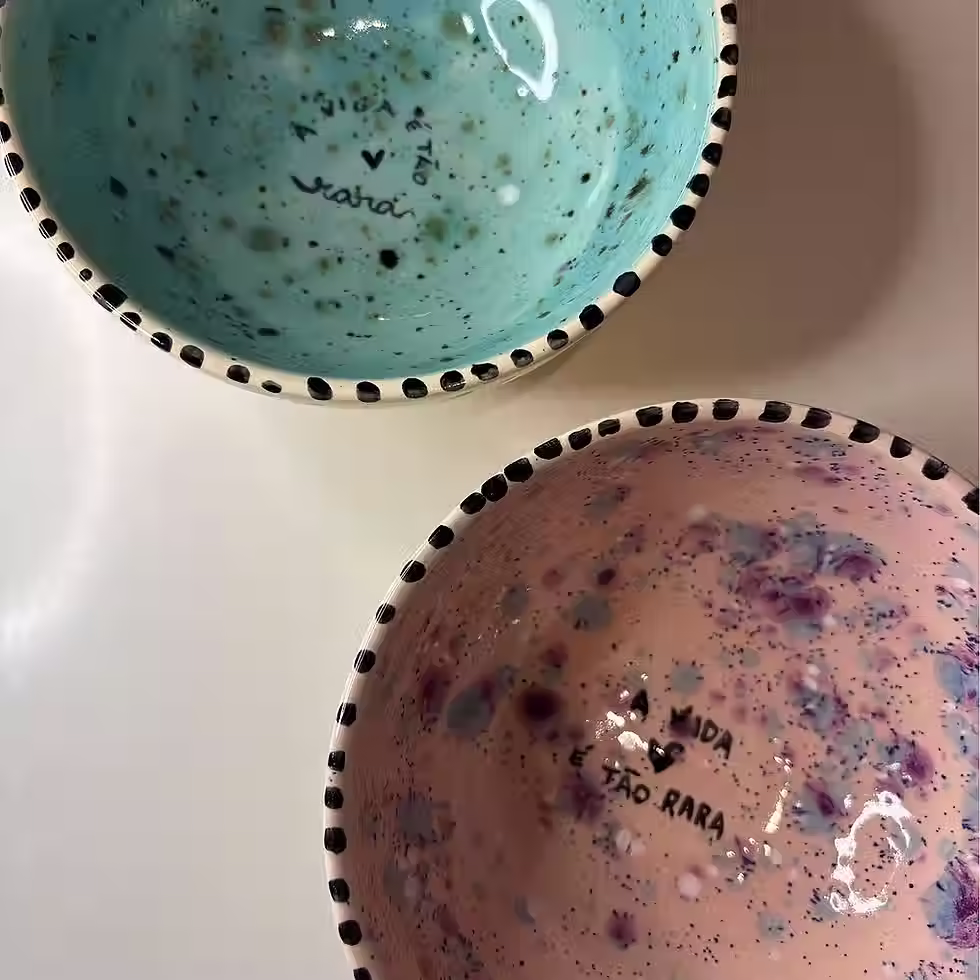 Cumbuca colorida vida rara