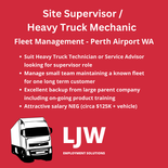 Service Advisor / Site Supervisor - Heavy Truck Fleet Management - Perth Airport WA