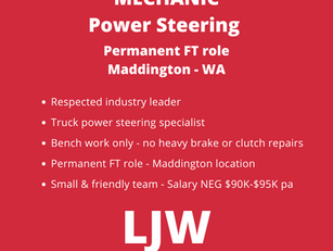 Mechanic - Power Steering - Maddington WA
