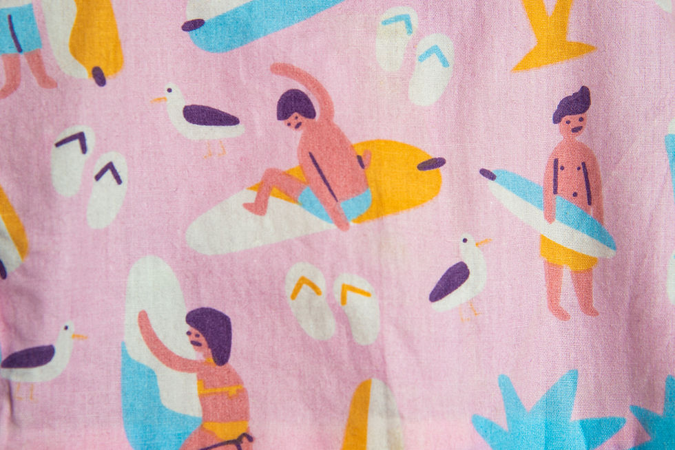 Thumbnail: Pink Beach Romper Suit