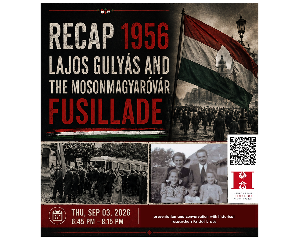 Recap 1956 - Lajos Gulyás and The Mosonmagyaróvár Fusillade