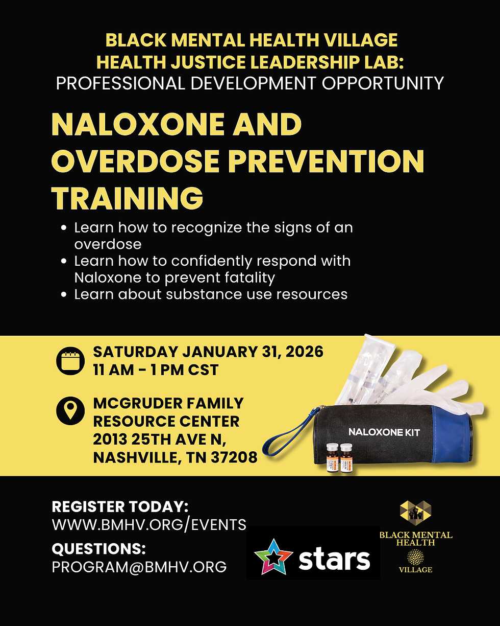 Naloxone and Overdose Prevention Training with STARS Nashville