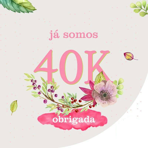 Já somos 40k no Instagram