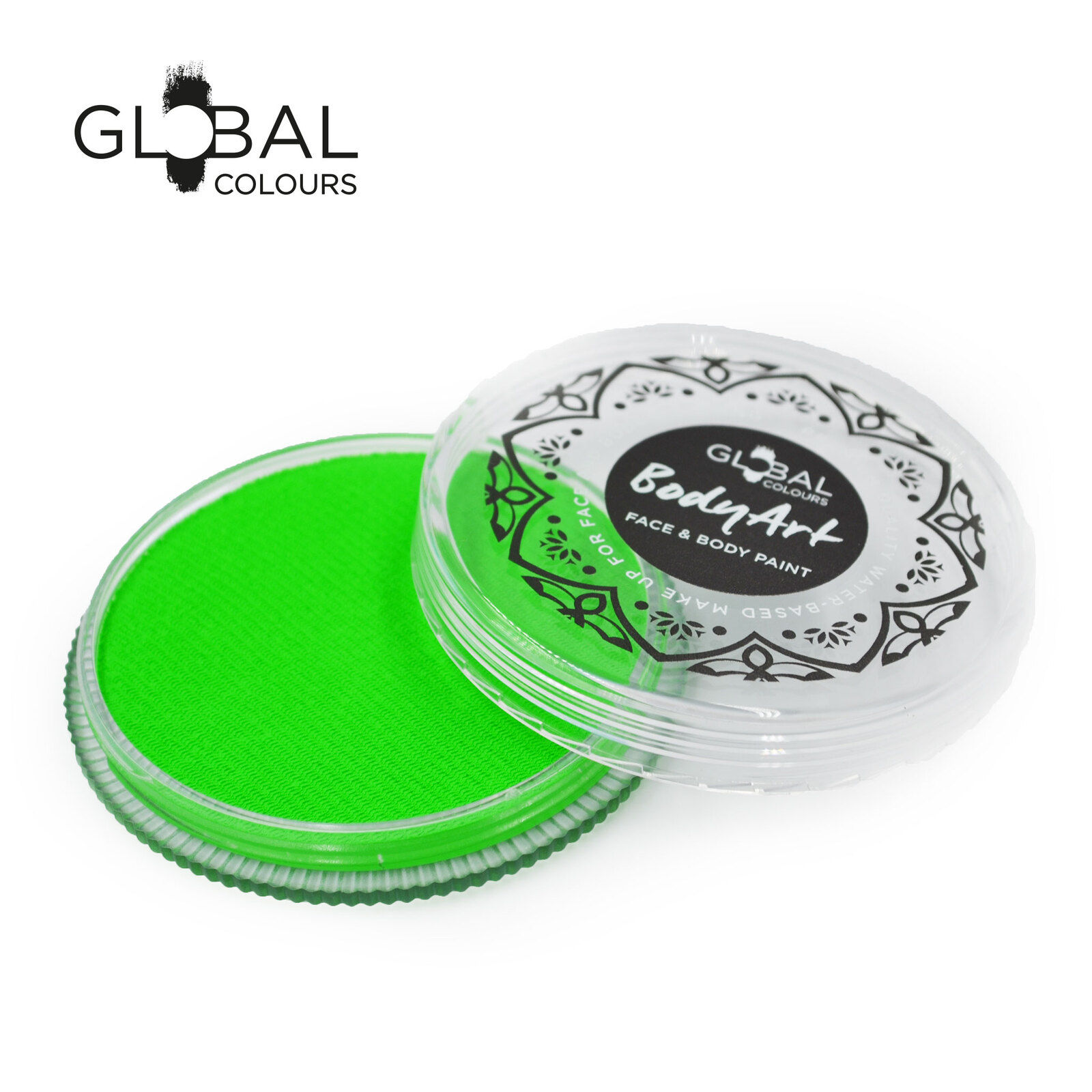 Global Neon Green - UV Face & Body Paint Cake 32g