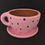 Thumbnail: Handpainted Terracotta Cup & Saucer Planter - Pink