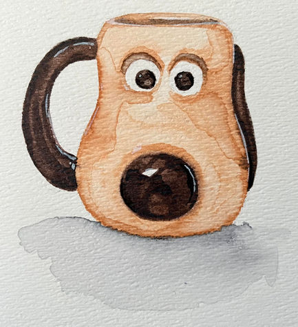 Watercolor Gromit Mug