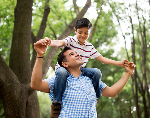 Dad with daughter therapy family parent centered