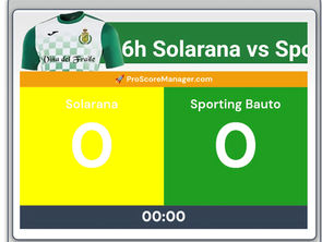 En directo minuto y resultado: Solarana vs Sporting Bauto