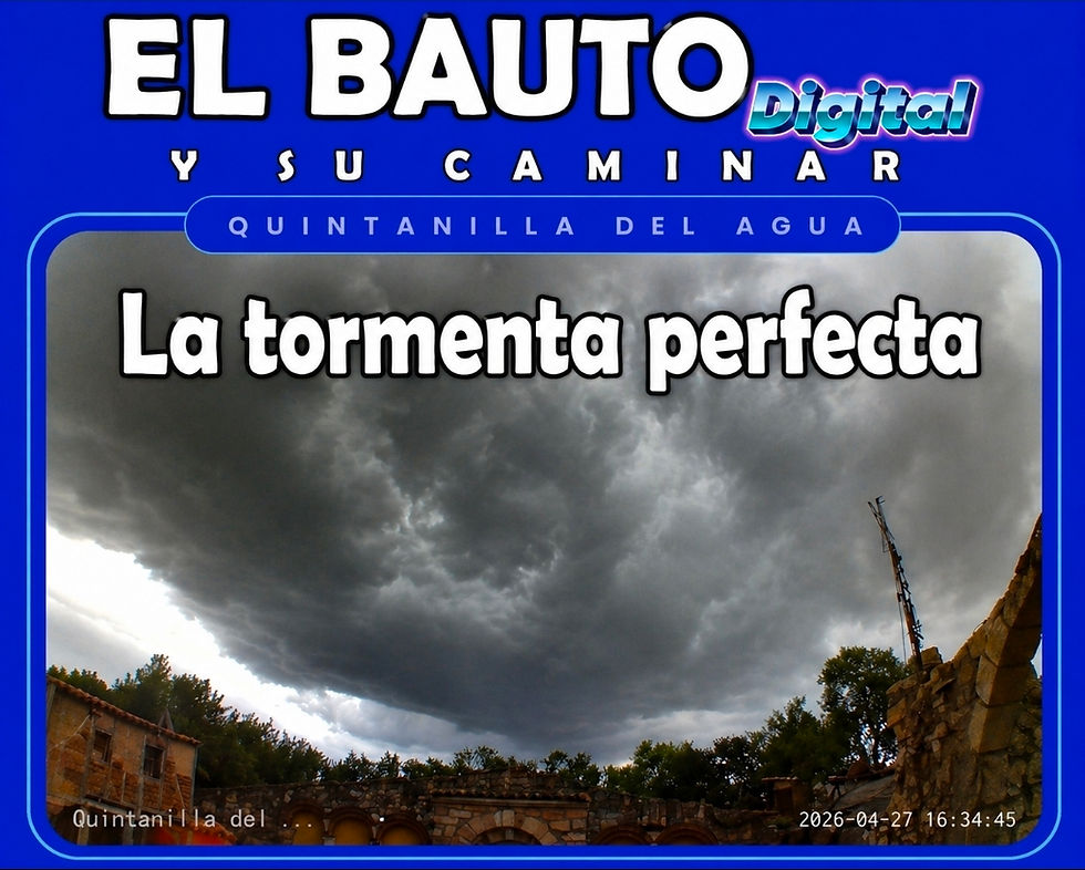 Aspecto de la tormenta antes de llegar a Quintanilla, sobre Territorio Artlanza. Foto cámara meteo Artlanza.