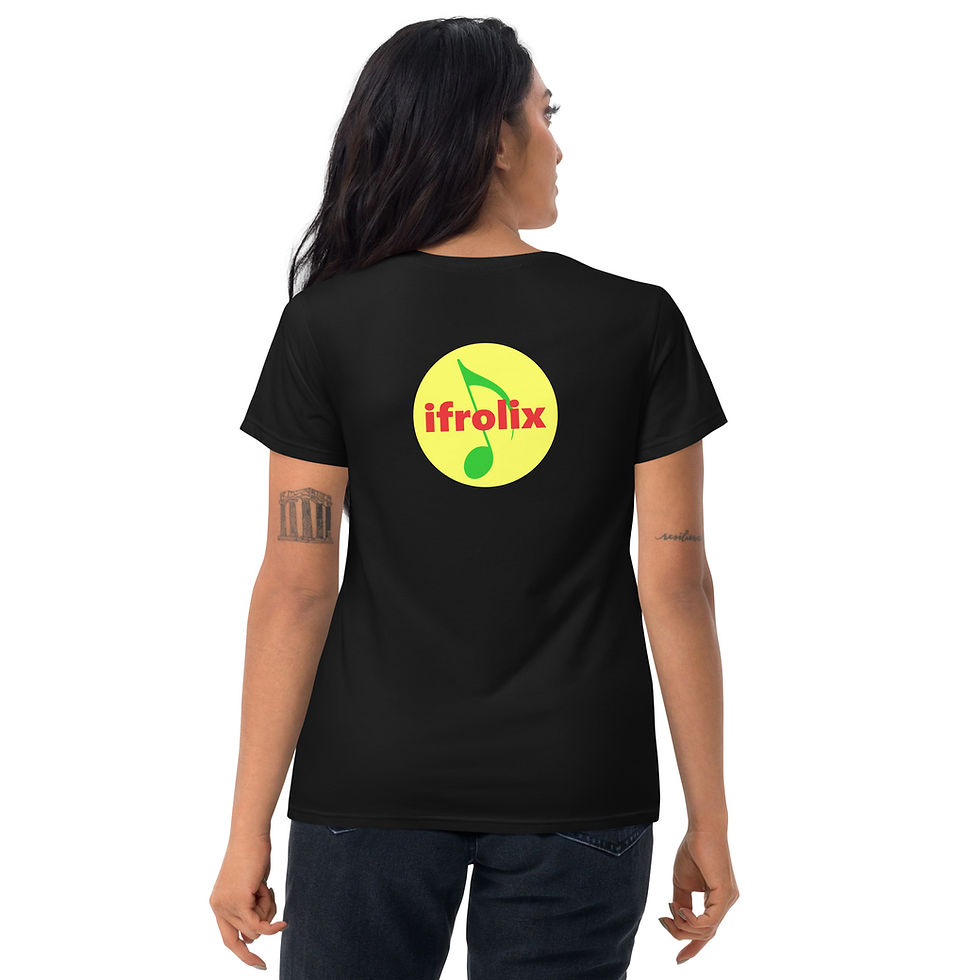 Thumbnail: Women's short sleeve t-shirt dark, with ifrolix logo