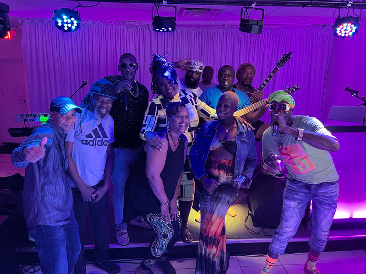 Reggae Singers, Musicians and Attendees.