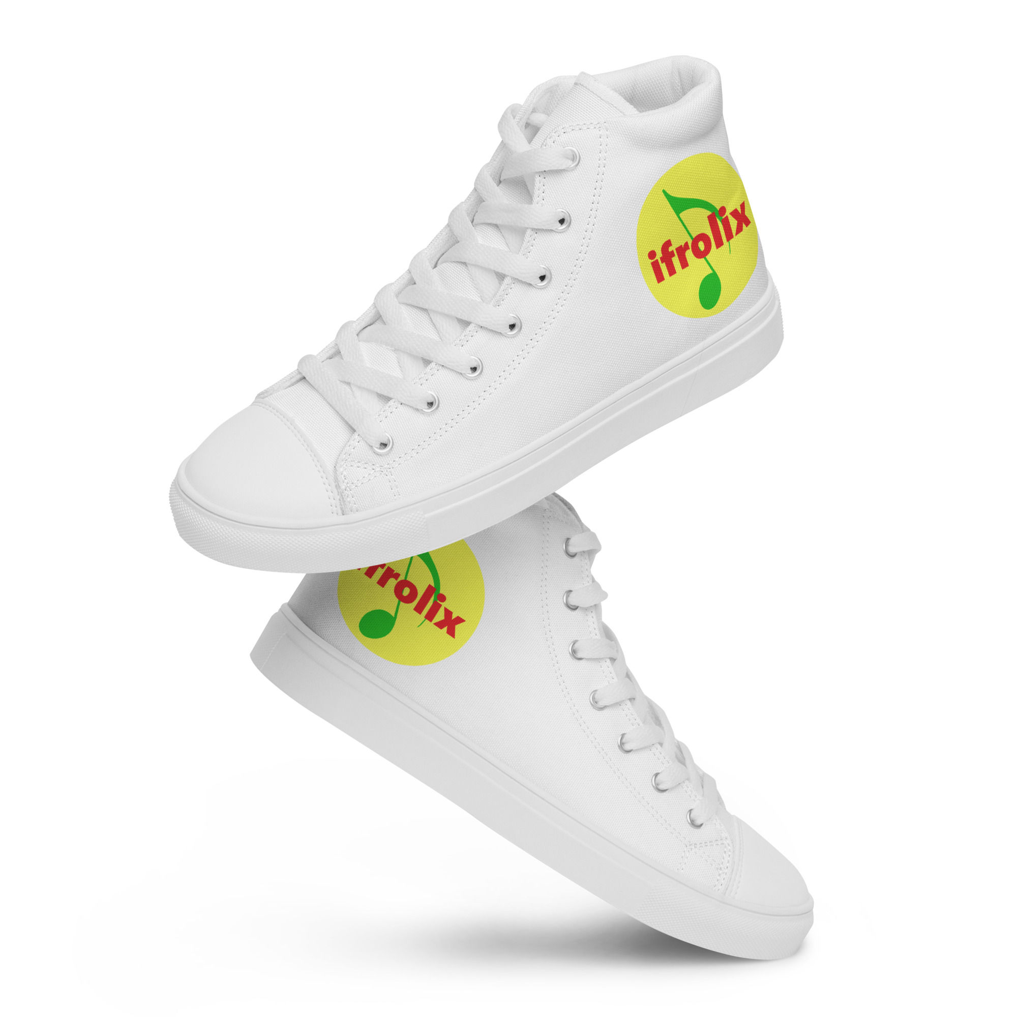 Women’s high top canvas shoes, with ifrolix logo