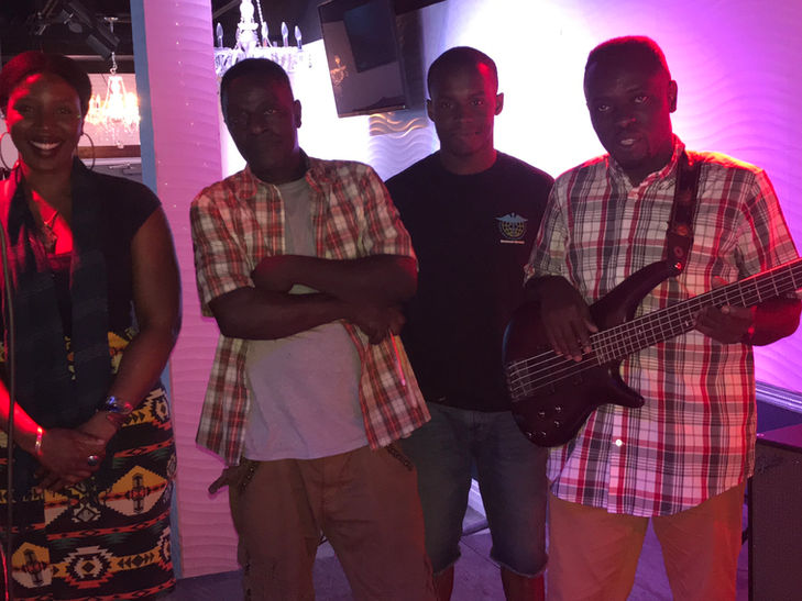 Ifrolix Band with Evelyn at Reign Night Club.