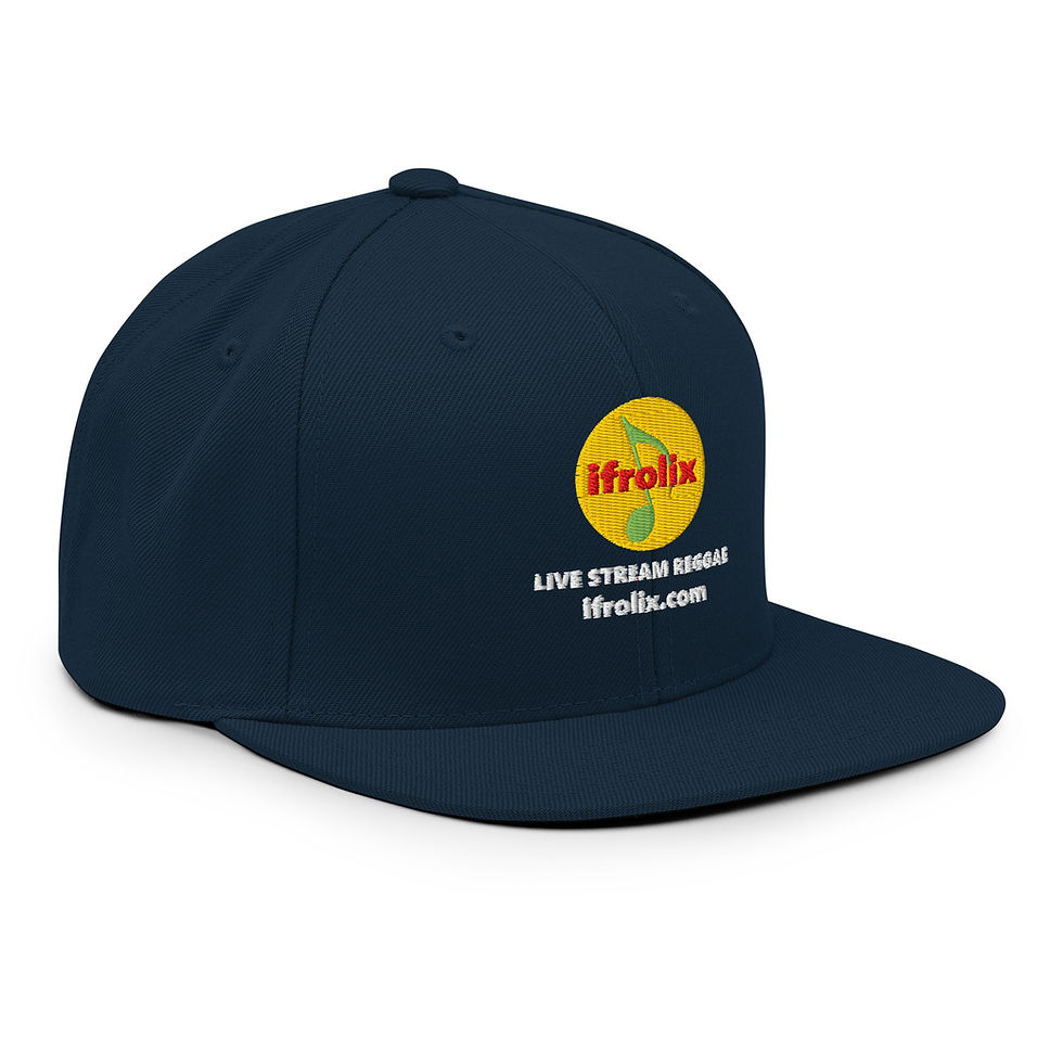 Thumbnail: Live Stream Reggae on Snapback Hat, Dark Colors