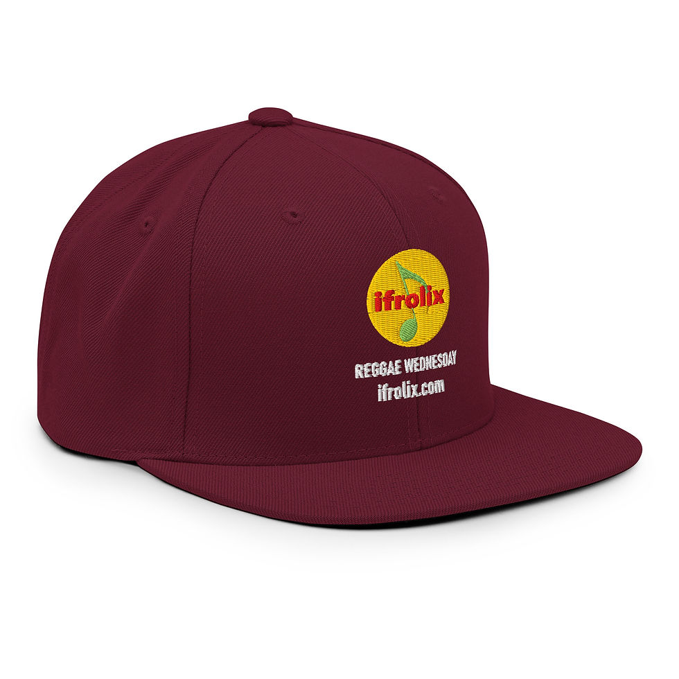 Thumbnail: Reggae Wednesday on Snapback Hat, Dark Colors