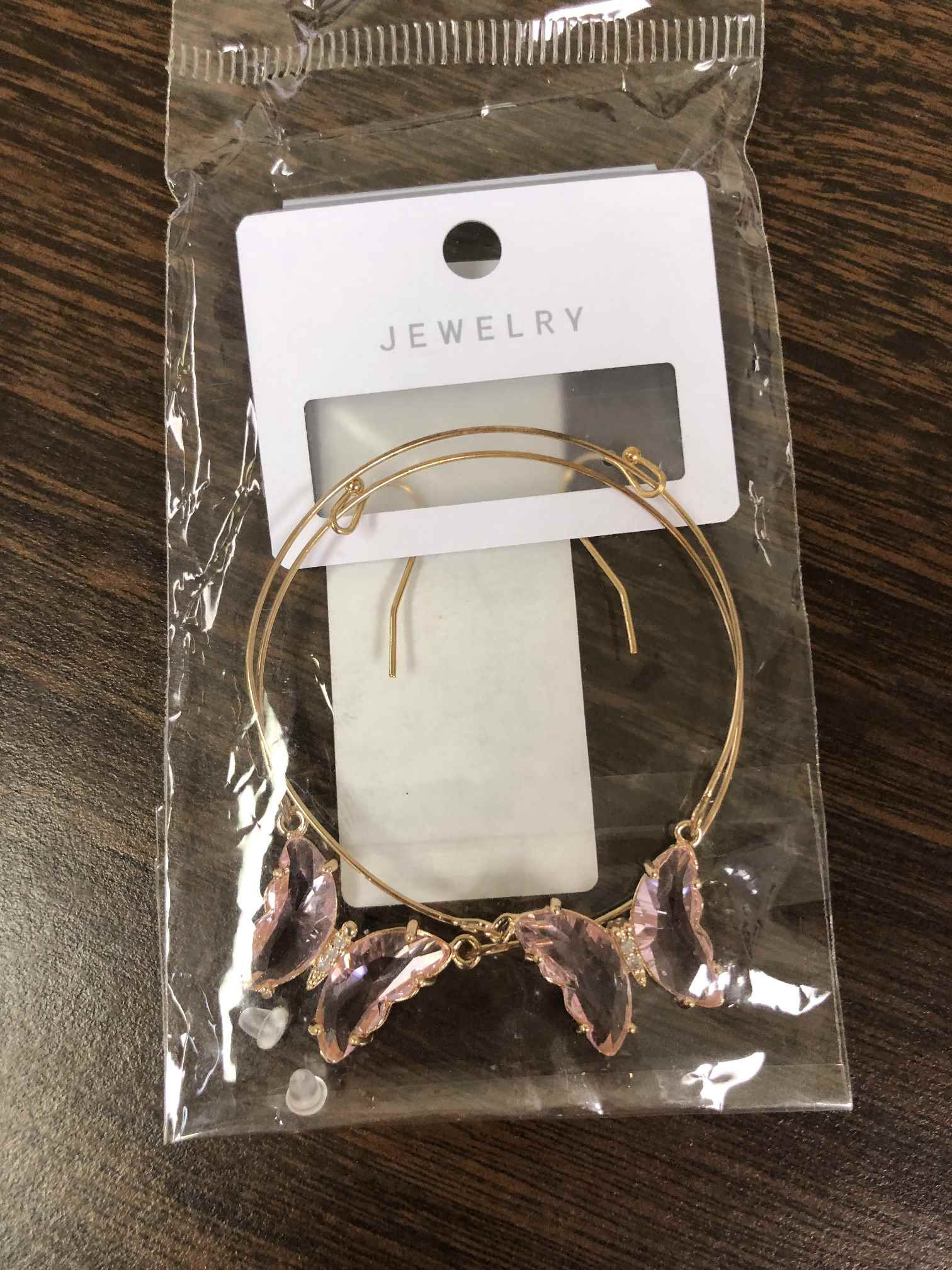 Butterfly Hoop Earrings