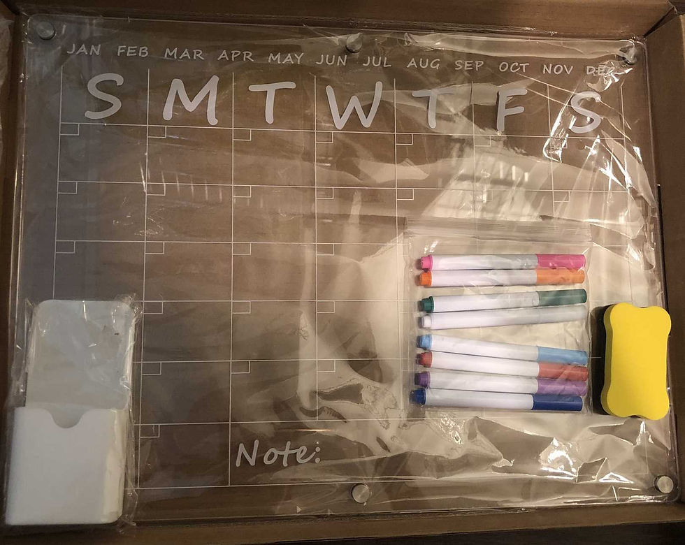 Magnetic Fridge Calendar