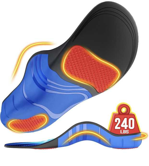 Neupu Orthotic Insoles size S (Men 6.5-8.5, Women 7.5-9.5)