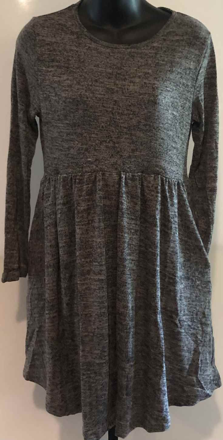 Women's Long Sleeve Dress with Side Pockets