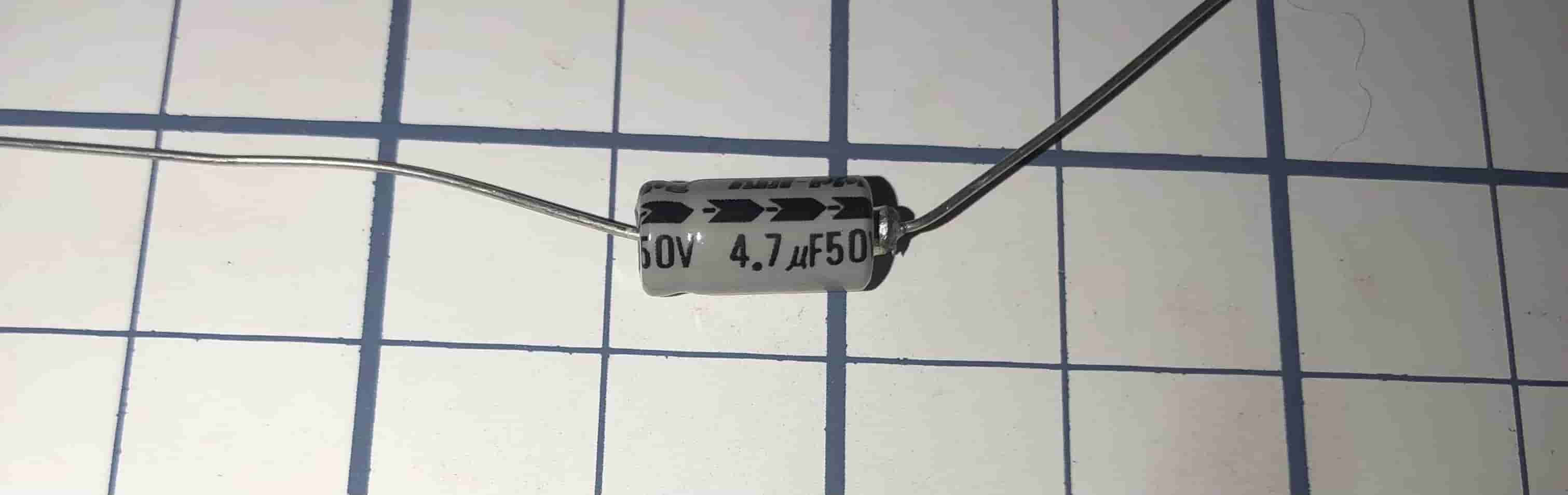 4.7uf 50v Axial Capacitor