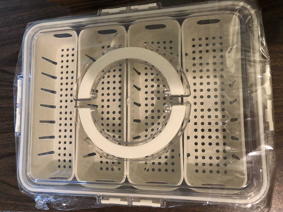 Divided Serving Tray with Lid
