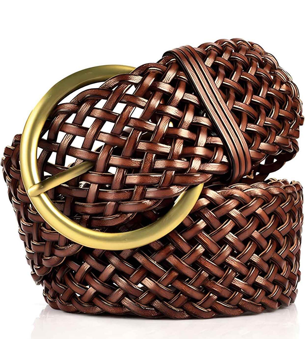 2 Inch Wide Leather Braided Bracelet