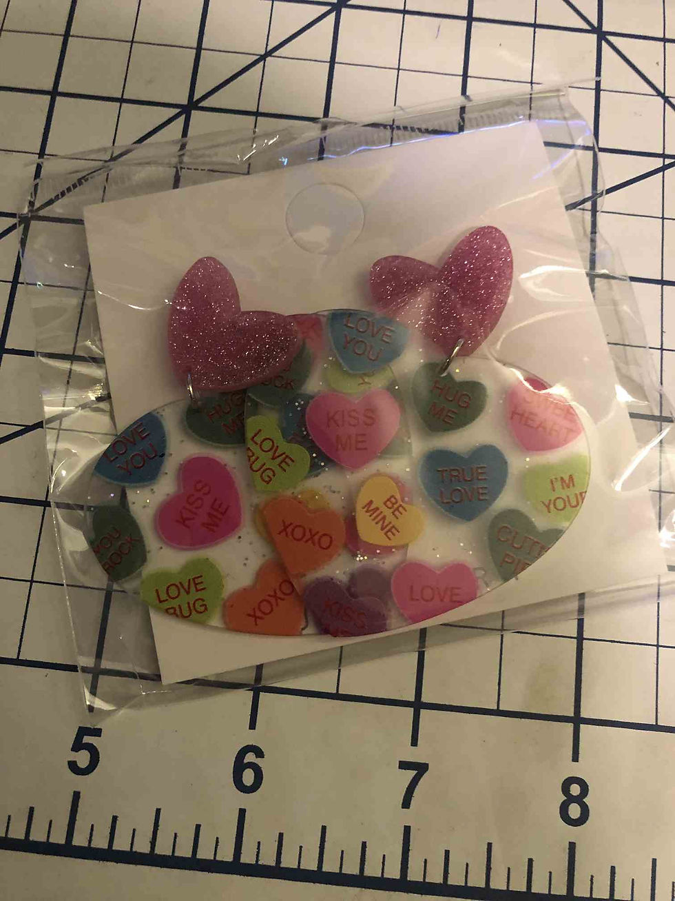 Thumbnail: Valentine's Day Candy Heart Earrings