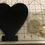 Thumbnail: 6in Black Wooden Letters with Bow - Heart