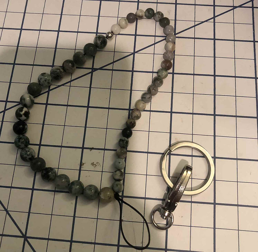 C&L Beaded Phone Charm Wrist Strap