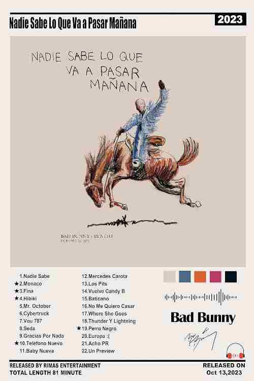 Bad Bunny Canvas Poster