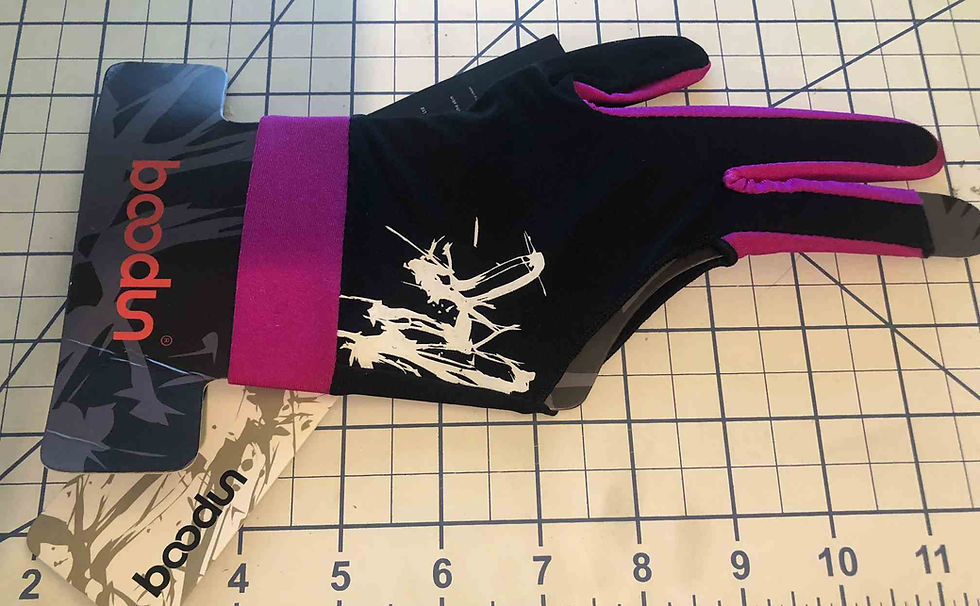Boodun 3 Finger Glove for Billards Pink size M