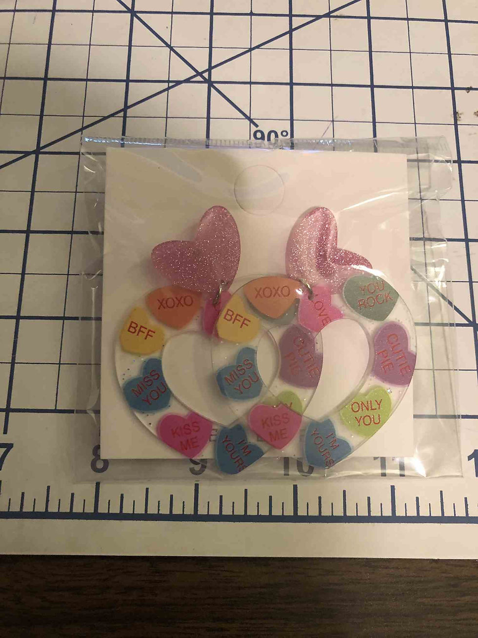 Valentine's Day Candy Heart Earrings
