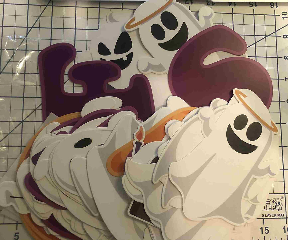 62pc Halloween Window and Wall Decals
